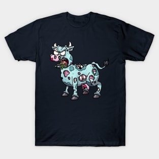 Zombie Cow Cartoon T-Shirt